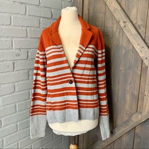 Audrey & Grace Striped Knit Blazer
